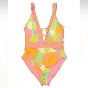 Trina Turk Kids One Piece Swimsuit - Pink, Orange, Green